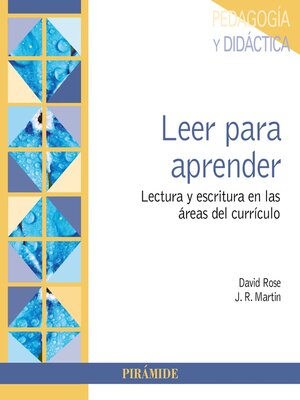 cover image of Leer para aprender